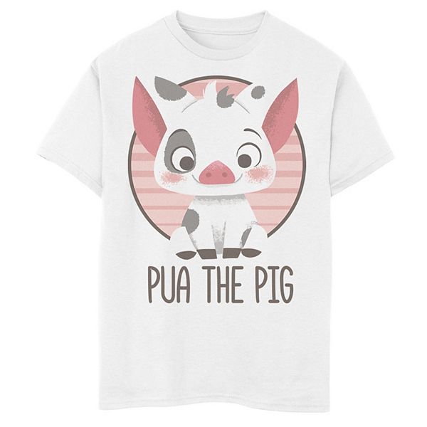 Disney S Moana Boys 8 Pua The Pig Graphic Tee