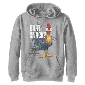 Disney's Moana Boys 8-20 Hei Hei Boat Snack? Graphic Fleece Hoodie