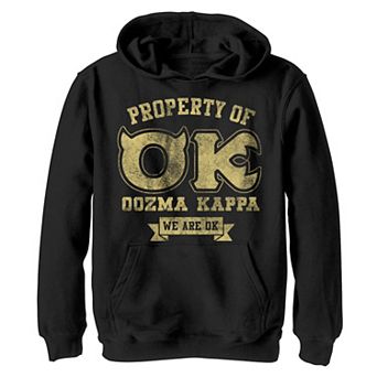 Disney / Pixar's Monsters University Boys 8-20 Property Of OK Logo Graphic Fleece Hoodie