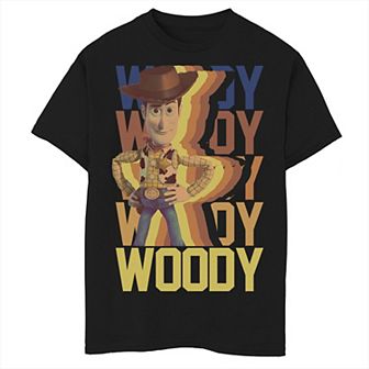 Disney / Pixar's Toy Story Boys 8-20 Woody Name Stack Portrait Graphic Tee