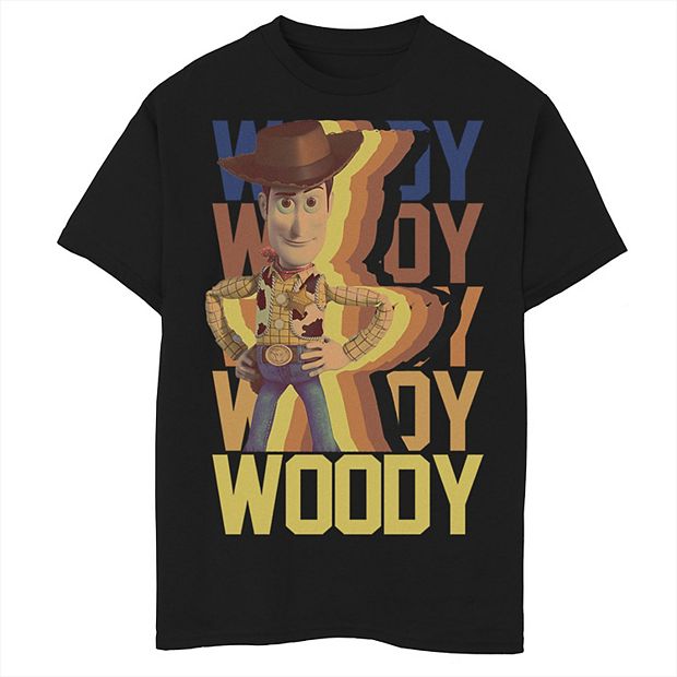 Disney / Pixar's Toy Story Boys 8-20 Woody Name Stack Portrait Graphic Tee