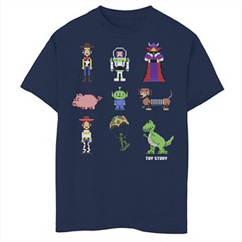 Disney / Pixar's Toy Story Boys 8-20 Pixel Toys 8 Bit Retro Style Graphic Tee