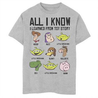 Disney / Pixar's Toy Story Boys 8-20 All I Know I Learned From Toy Story Graphic Tee