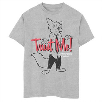 Disney's Zootopia Boys 8-20 Nick Wilde Trust Me I know What I'm Doing Graphic Tee