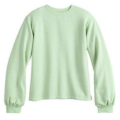 Juniors' SO® Bell-Sleeve Crewneck Sweatshirt