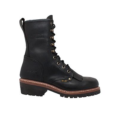 AdTec Fireman Men's Water Resistant Logger Work Boots