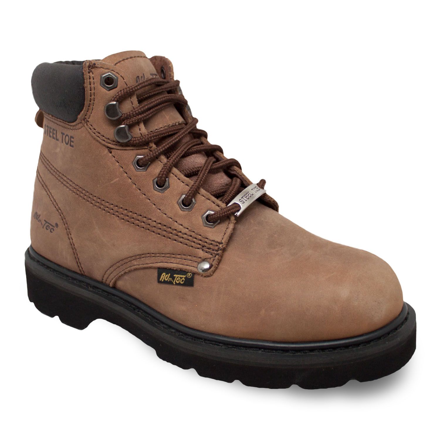 narrow width steel toe work boots