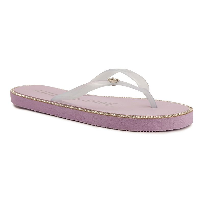 UPC 193605610146 product image for Juicy Couture Sparks Women's Flip Flop Sandals, Size: 7, Drk Purple | upcitemdb.com