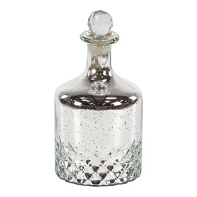 Stella & Eve Glam Style Decorative Silver Bottles 3-pc. Set