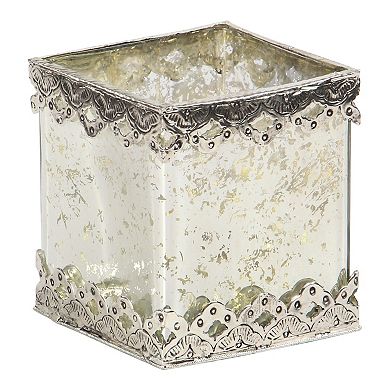 Stella & Eve Rustic Cuboid Glass Candle Holders 2-pc. Set