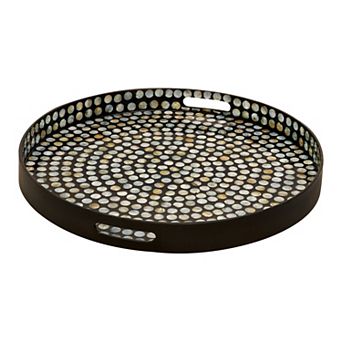Stella & Eve Multicolore Coastal Decorative Tray Table Decor