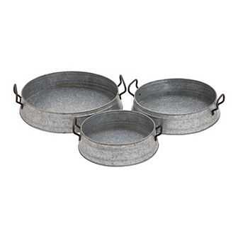 Stella & Eve Farmhouse Decorative Tray Table Decor 3 pc Set