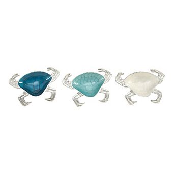 Stella & Eve Coastal Decorative Crab Table Decor 3 pc Set
