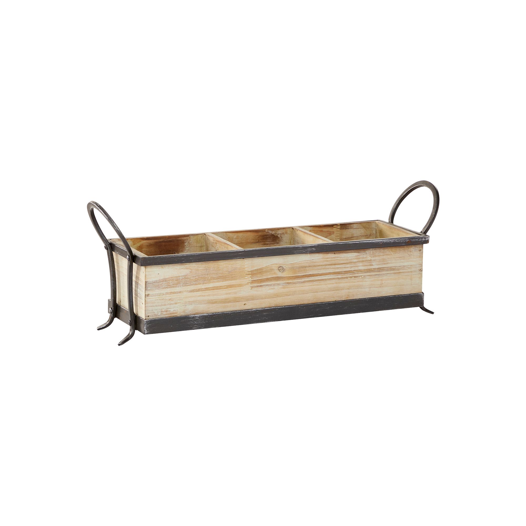 Stella & Eve Farmhouse Decorative Tray Table Decor, Brown