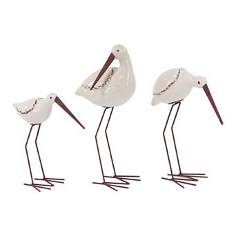 Stella & Eve Coastal Bird Sculpture Table Decor 3 pc Set