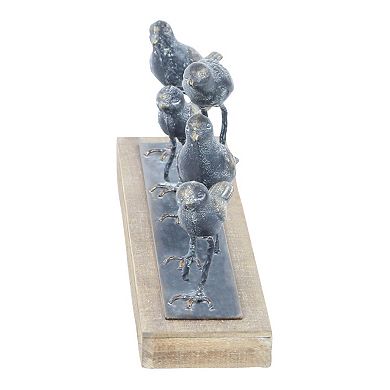 Stella & Eve Textured Bird Walking Sculpture Table Decor