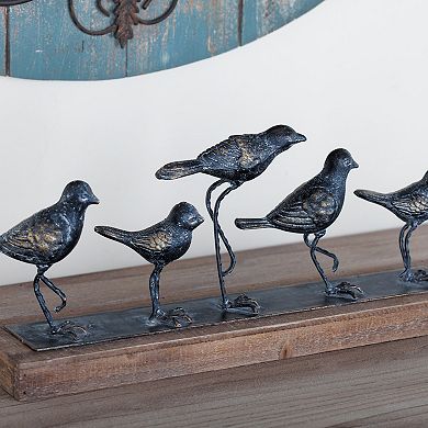 Stella & Eve Textured Bird Walking Sculpture Table Decor