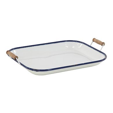 Stella & Eve Farmhouse Decorative Tray Table Decor 2-piece Set