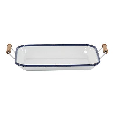 Stella & Eve Farmhouse Decorative Tray Table Decor 2-piece Set