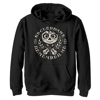 Disney / Pixar's Coco Boys 8-20 Remember Me Sugar Skull Circle Logo Graphic Fleece Hoodie