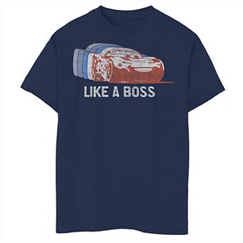 Disney / Pixar's Cars Boys 8-20 Like A Boss Repeated Silhouette Graphic Tee