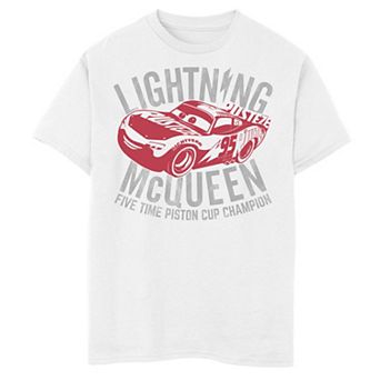 Disney / Pixar's Cars Boys 8-20 Lightning McQueen Five Time Champion Graphic Tee