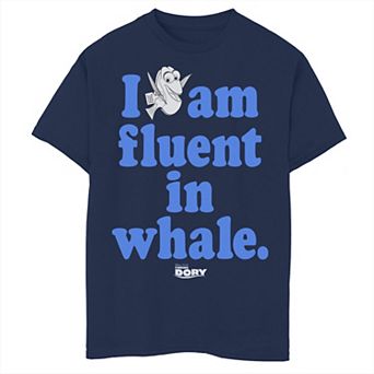 Disney / Pixar's Finding Dory Boys 6-20 I Am Fluent In Whale Graphic Tee