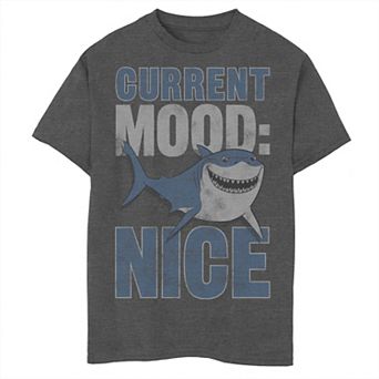 Disney / Pixar's Finding Nemo Boys 8-20 Bruce Current Mood Nice Portrait Graphic Tee