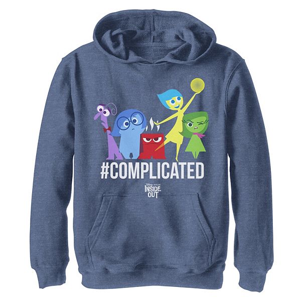 Disney Pixar S Inside Out Boys 8 Complicated Emotions Graphic Fleece Hoodie