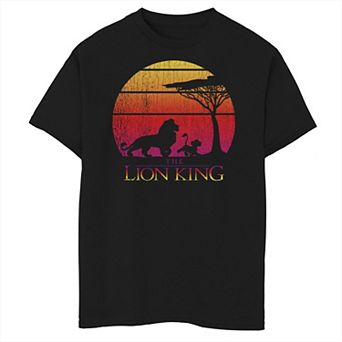 Disney's The Lion King Boys 8-20 Vintage Sunset Logo Graphic Tee