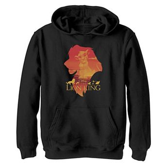 Disney's The Lion King Boys 4-20 Simba Silhouette Pride Logo Graphic Fleece Hoodie