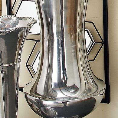 Stella & Eve Aluminum Tall Pedestal Flower Vase