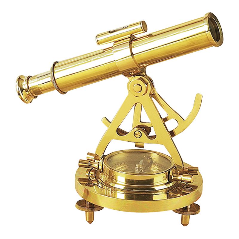 Stella & Eve Telescope Compass Decorative Table Decor, Brown, Small