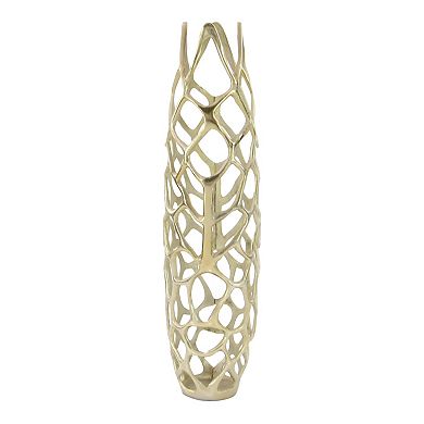 Stella & Eve Eclectic Gold Woven Net-Inspired Vase