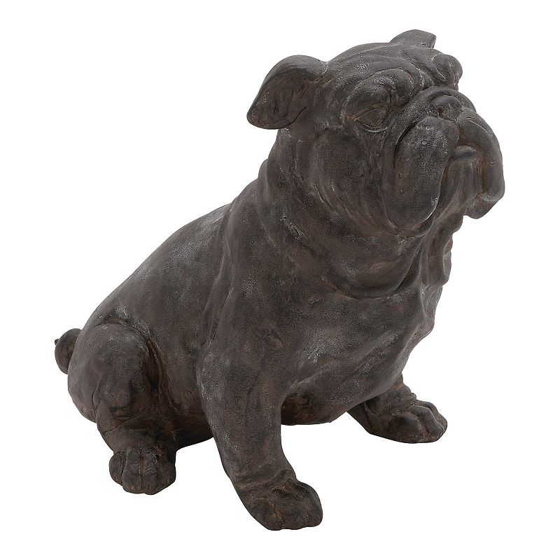 Stella & Eve Bulldog Statue Table Decor, Black, Medium