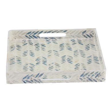 Stella & Eve Multicolor Coastal Decorative Tray Table Decor 3-piece Set