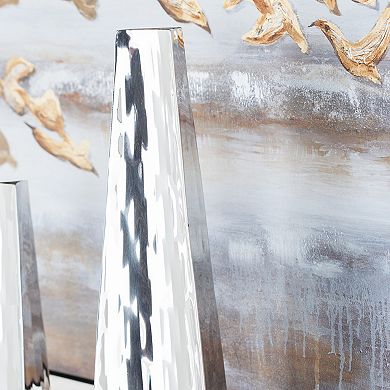 Stella & Eve Modern Arrowhead-Shaped Stainless Steel Vase