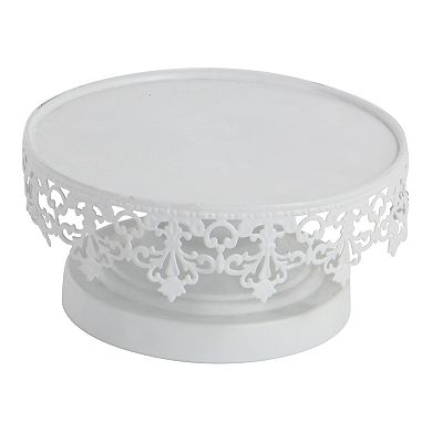 Stella & Eve Round White Decorative Stand Table Decor 3-piece Set