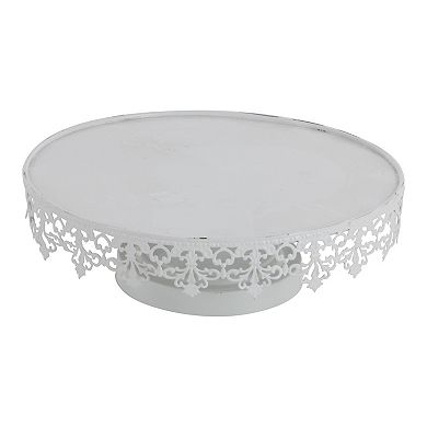 Stella & Eve Round White Decorative Stand Table Decor 3-piece Set