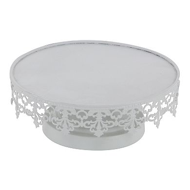 Stella & Eve Round White Decorative Stand Table Decor 3-piece Set