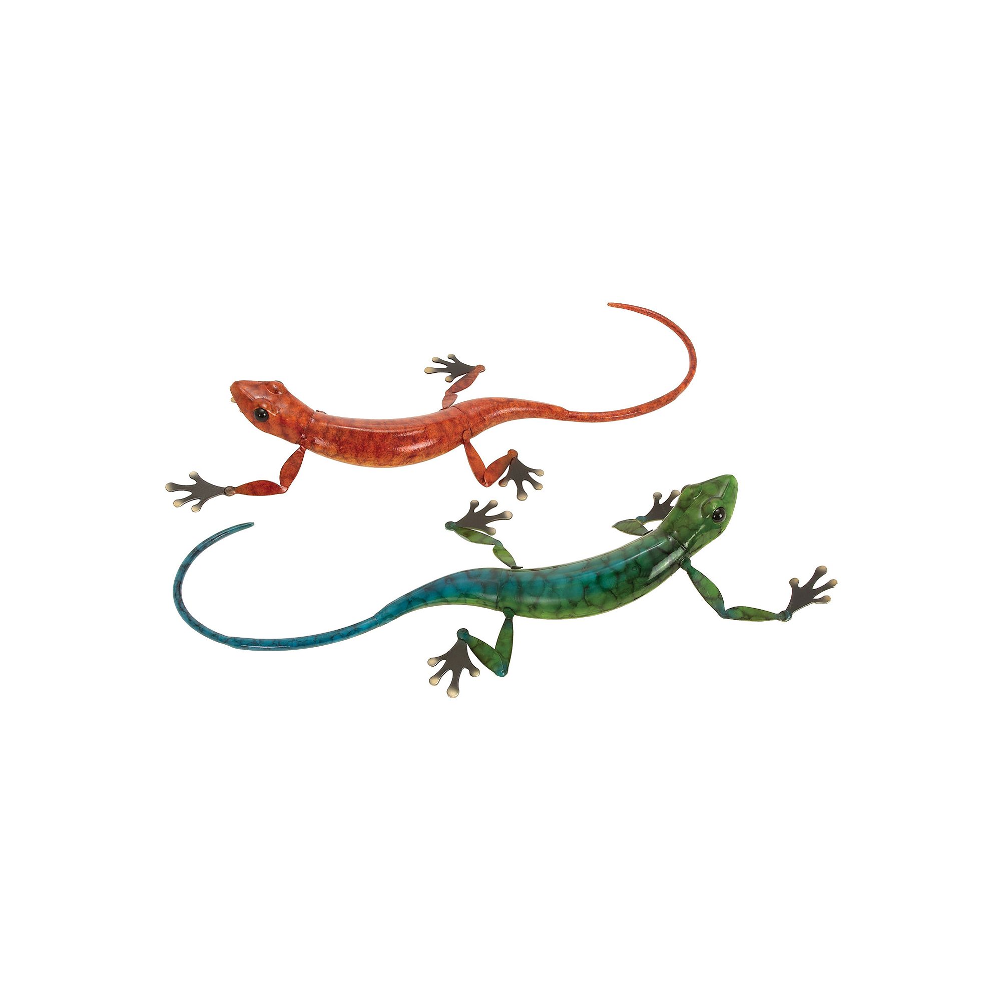 Stella & Eve Eclectic Lizard Sculpture Table Decor 2-piece Set, Multi None