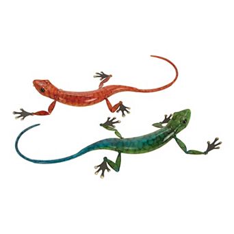 Stella & Eve Eclectic Lizard Sculpture Table Decor 2 pc Set
