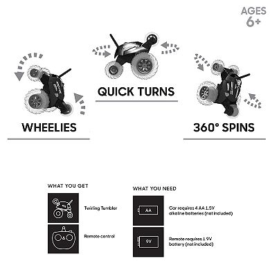 Sharper Image Toy RC Monster Spinning Car
