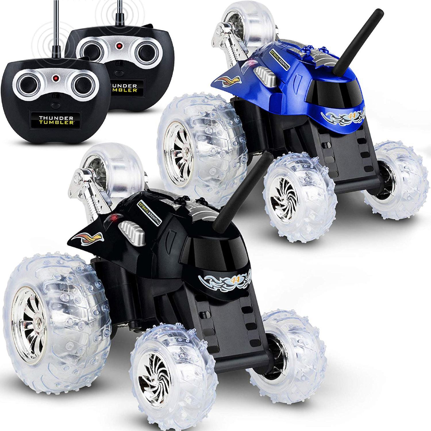 toy rc monster spinning car