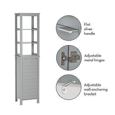 RiverRidge Home Madison Collection Linen Tower Floor Decor