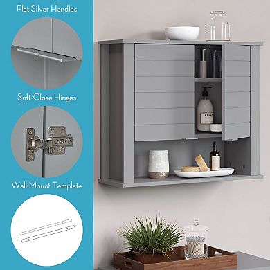 RiverRidge Home Madison Collection 2-Door Wall Cabinet