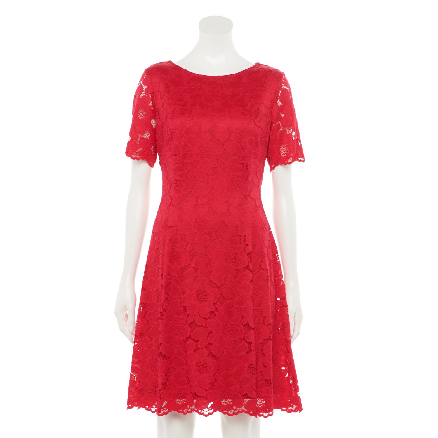 Kohls red best sale lace dress