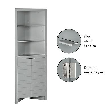 RiverRidge Home Madison Collection Tall Corner Cabinet