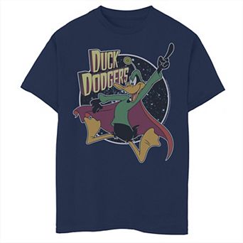 Boys 6-20 Looney Tunes Daffy Duck Dodgers Retro Portrait Graphic Tee