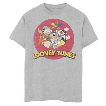 Boys 8-20 Looney Tunes Classic Circle Group Shot Logo Graphic Tee